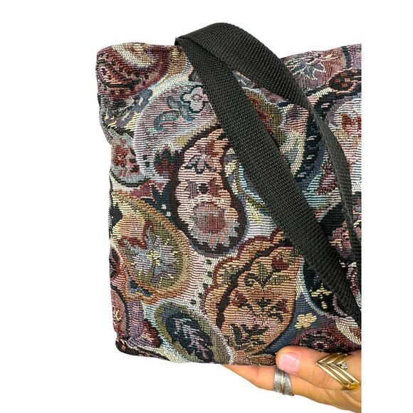 70's ORIGINAL POCKETBAG BY FOWLER & COMPANY tapestry bag - Picture 2 of 6